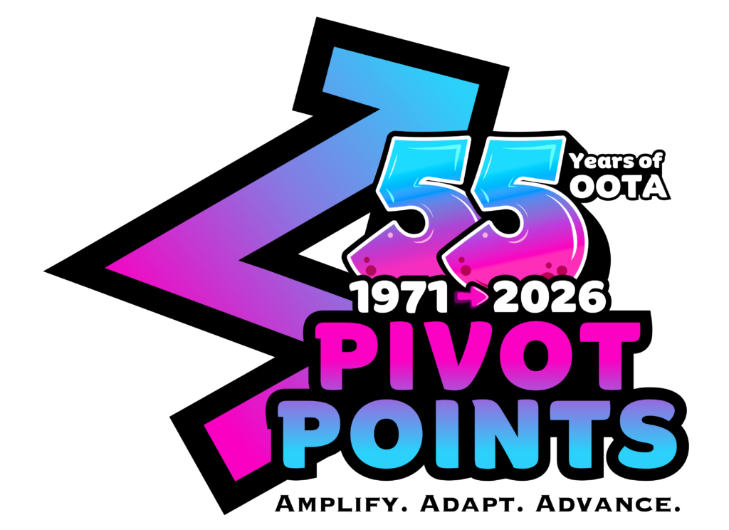 The logo emphasizes "55" as this is OOTAs fifty-fifth year