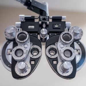 A picture of vision-testing equipment.